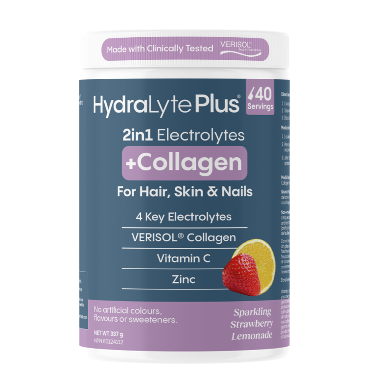 Hydralyte Hydration with Collagen, Strawberry Lemonade Tub