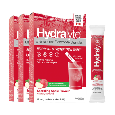 Hydralyte Electrolyte Powder, Sparkling Apple