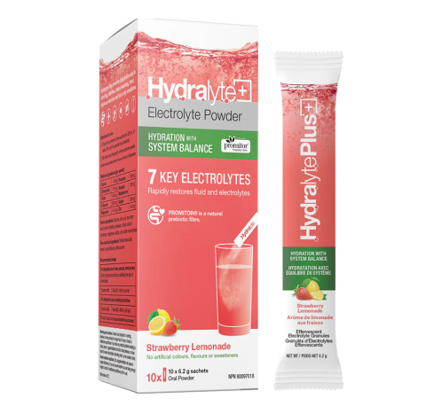 Hydralyte Hydration with System Balance, Strawberry Lemonade