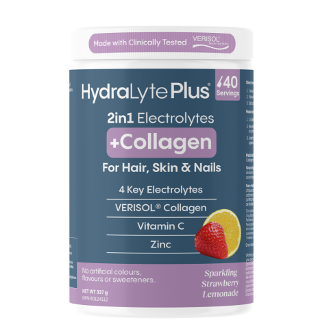 Hydralyte Hydration with Collagen, Strawberry Lemonade Tub