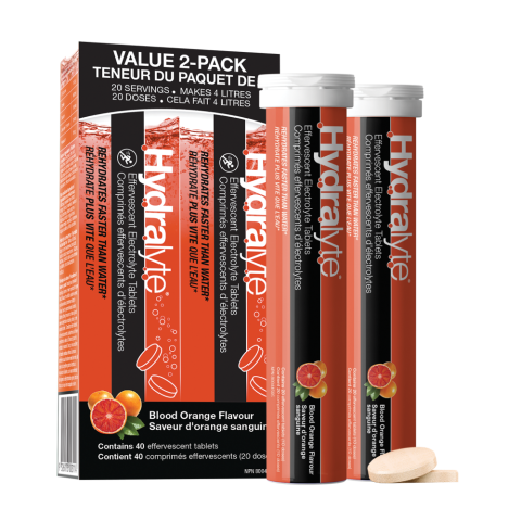 Hydralyte Sports Hydration Tablets, Blood Orange